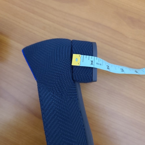 Rothy's The Point Blue Knit Pointed Toe Low Heel Women's Shoes Sz 7 - Picture 6 of 7